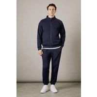 Mens Navy Jersey Joggers - S