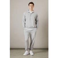 Mens Light Grey Jersey Joggers - L