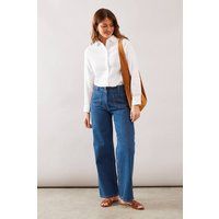 Wallis Mid Blue Wide Leg Jeans