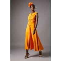 Coast Orange Fit & Flare Dress Womens Occasion Dresses