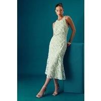 Coast Sage Fit & Flare Dress Womens Occasion Dresses