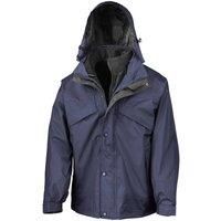 Result Mens 3 In 1 Zip And Clip StormDri Waterproof / M Navy Blue FK585