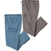 Denim Cargo Trousers Pack of 2