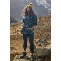 Weird Fish Women's Ester Printed Polar Popover Hoodie in Green | Size: 16