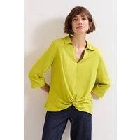 Phase Eight Women's Clary Twist Front Shirt in Green | Size: 10