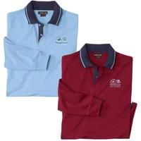 Long-Sleeved Polo Shirt Pack of 2