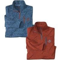 Mottled Fleece Jumper Pack of 2