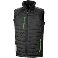 Result Mens Black Compass Padded Soft Shell Gilet / N/A N/A PC3327