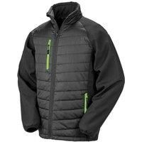 Result Mens Black Compass Padded Soft Shell Jacket / N/A N/A PC3326