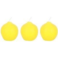 Something Different Lemon Candles (Pack of 3) / One Size Yellow SD6823
