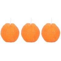 Something Different Orange Shaped Candle (Pack of 3) / One Size Orange SD6827