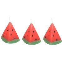 Something Different Watermelon Shaped Candle (Pack of 3) / One Size Red/Green SD