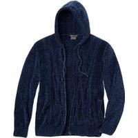 Knitted Chenille Hooded Cardigan