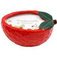 Something Different Strawberry Fields Strawberry Candle Pot / One Size Red/Green