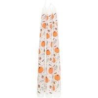 Something Different Taper Pumpkin Candles Set (Pack of 3) / One Size White/Orang
