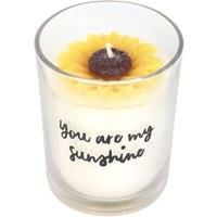 Something Different You Are My Sunshine Sunflower Candle / One Size White/Yellow