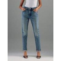 River Island Mom Sculpt Jeans - Blue