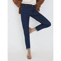 River Island High Rise Mom Jeans - Blue