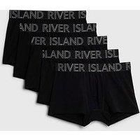River Island Pack Of 5 Trunks - Black