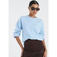 River Island Crew Neck Knitted Jumper - Blue