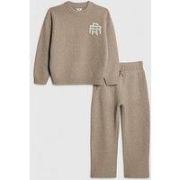 River Island Older Boys Rr Knit Jumper Set - Beige