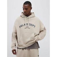 River Island Beige Oversized Fit Palais Dept Hoodie - Cream