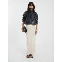 River Island Faux Leather Funnel Neck Jacket