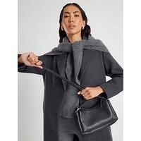 River Island Leather Cross Body Bag - Black