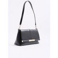 River Island Bar Front Clutch Bag - Black