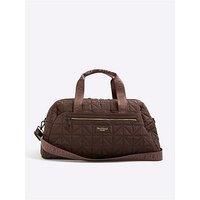 River Island Quilted Holdall Bag - Brown