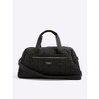 River Island Quilted Holdall Bag - Black