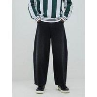 River Island Barrel Leg Jeans - Black