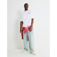 River Island Oversized Fit Palais Prives T-Shirt