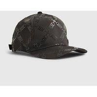 River Island Older Boys Monogram Cap - Black