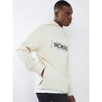 River Island Cream Regular Fit Mcmxii Hoodie - Cream