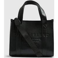River Island Embroidered Tote Bag - Black