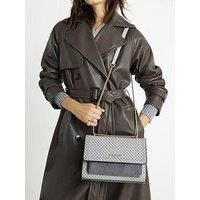 River Island Monogram Pocket Front Shoulder Bag - Grey