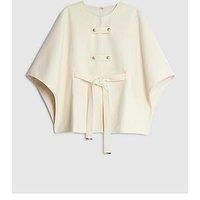 River Island Belted Cape - Cream