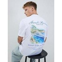 River Island Regular Fit French Riviera T-Shirt - White