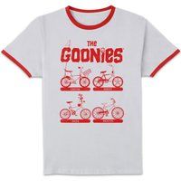 The Goonies Bikes Unisex Ringer T-Shirt - White/Red