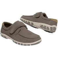 Atlas for Men Men's Split Leather Hook & Loop Moccasins in Taupe | Size: 10.5