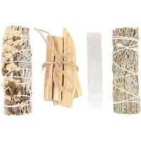 Palo Santo Sticks Energy Cleansing Ritual Kit with Selenite Crystal Gift Set