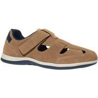 Split Leather Hook and Loop Sandals