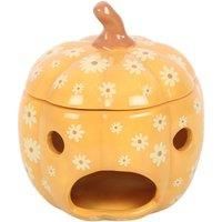 Something Different Groovy Ghosts Pumpkin Oil Burner / One Size Orange/White SD1