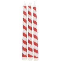 Something Different Candy Cane Christmas Taper Candle (Pack / One Size Red/White