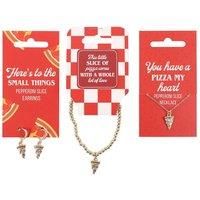 Something Different Men's Pizza Jewellery Set (Pack of 18) in Gold