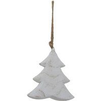 Hill Interiors White Washed Christmas Tree Hanging / One Size White HI5255