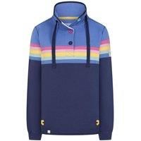 Lazy Jacks Womens/Ladies Prism Button Neck Sweatshirt  LJ335