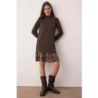 WOVCOR Women's Satin Cowl Neck Maxi Dress in Brown | Size: Large