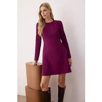 WOVCOR Women's Mini Woven Dress Flounce Skirt in Plum | Size: 10